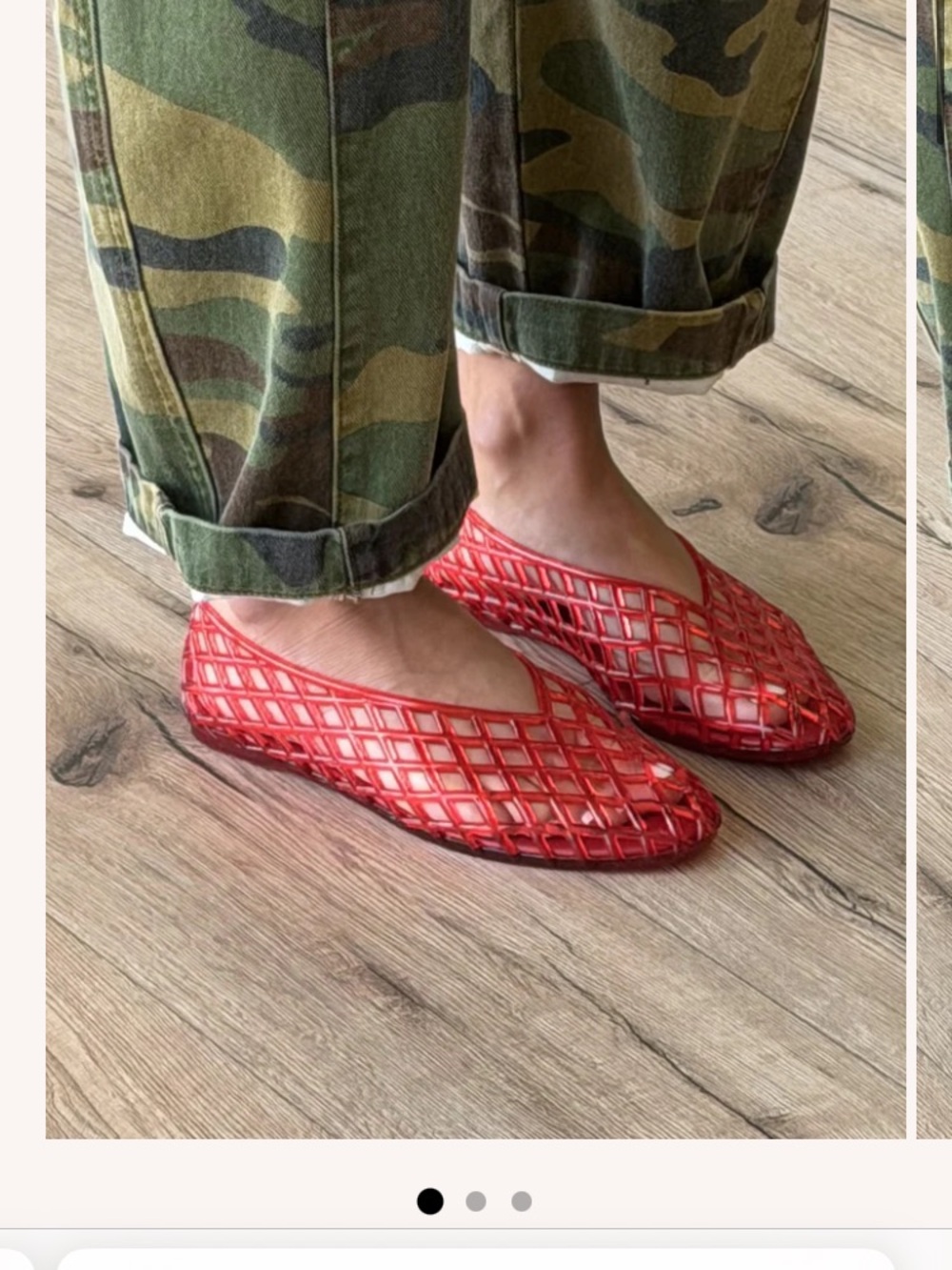 NWT jelly mesh flats